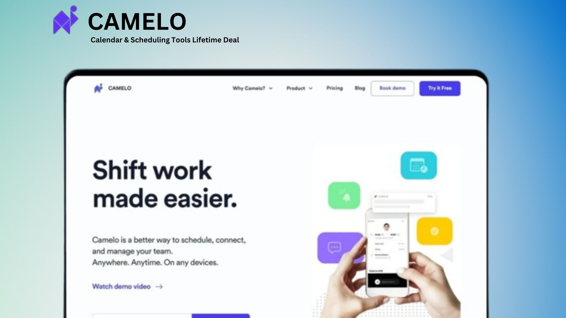 Camelo Calendar & Scheduling Tools Lifetime Deal